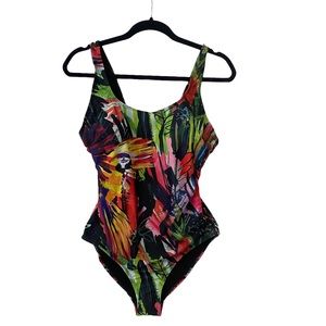 Nicole Miller 1 piece bathing suit size 12